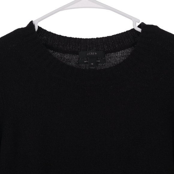 J.Crew Woven Panel Sweater in Black Size XS - Picture 4 of 7
